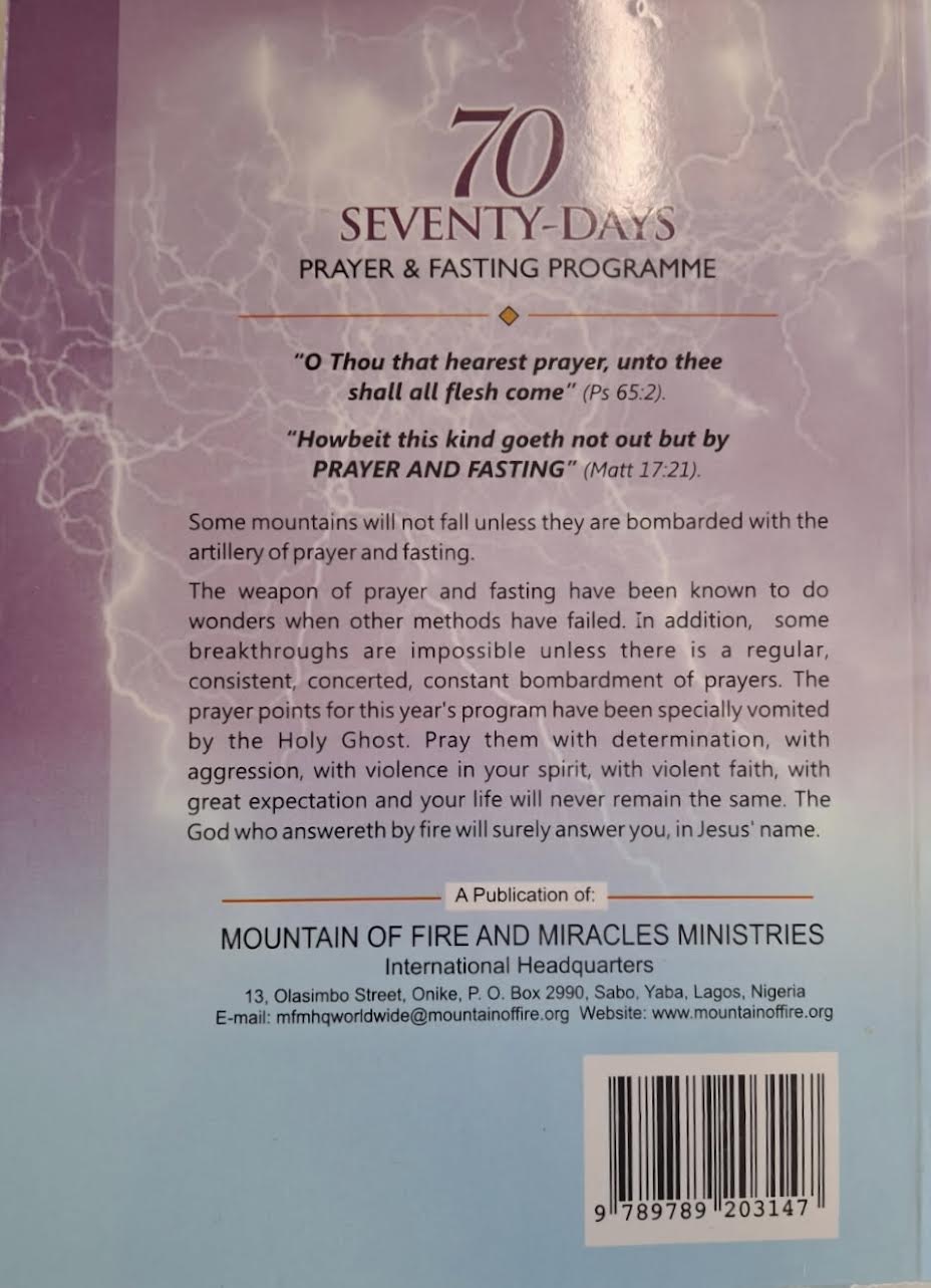 70 Seventy-Day Prayer & Fasting Programme: Prayer Battle 7