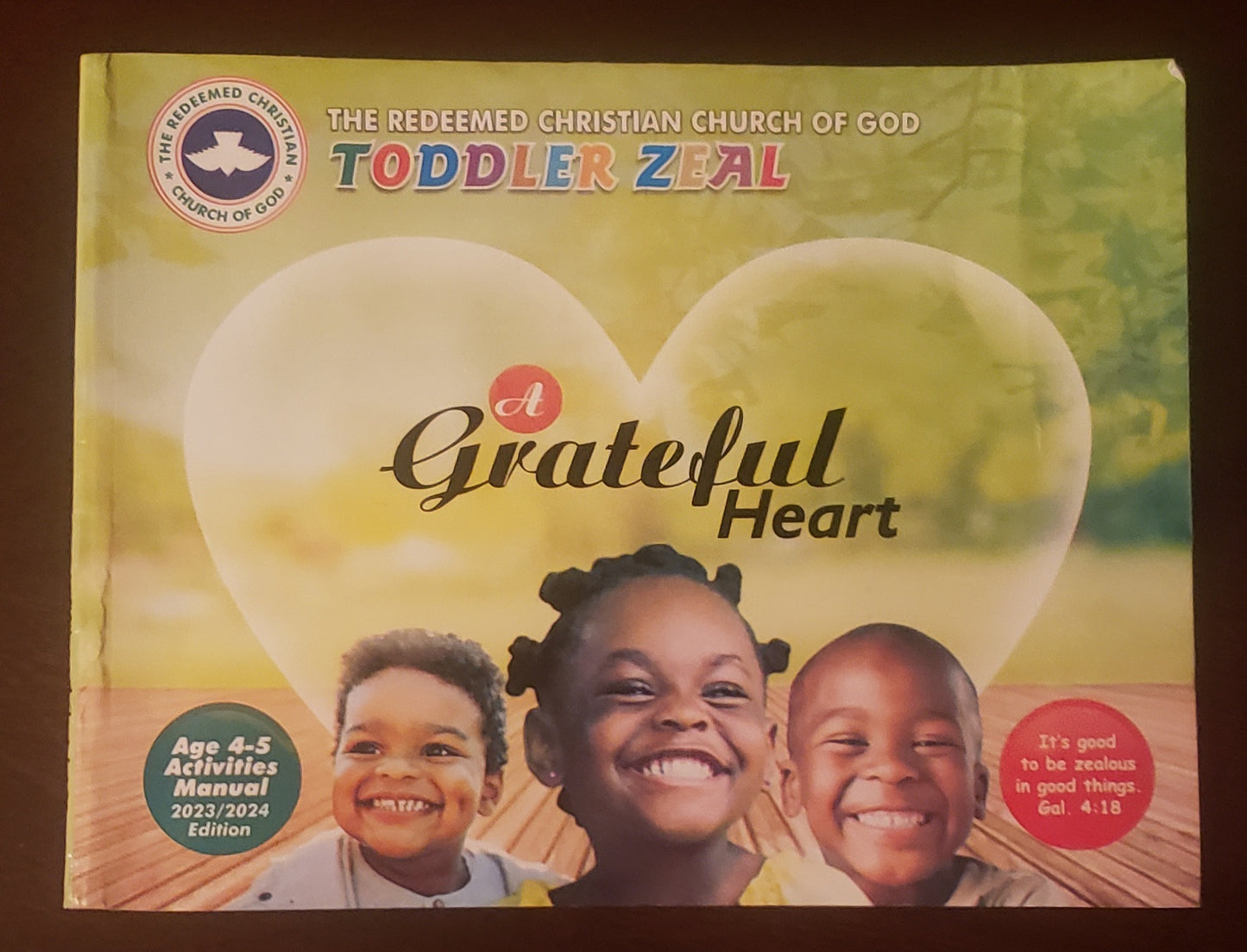 A Grateful Heart Toddler Zeal 4-5 2023-2024 Edition