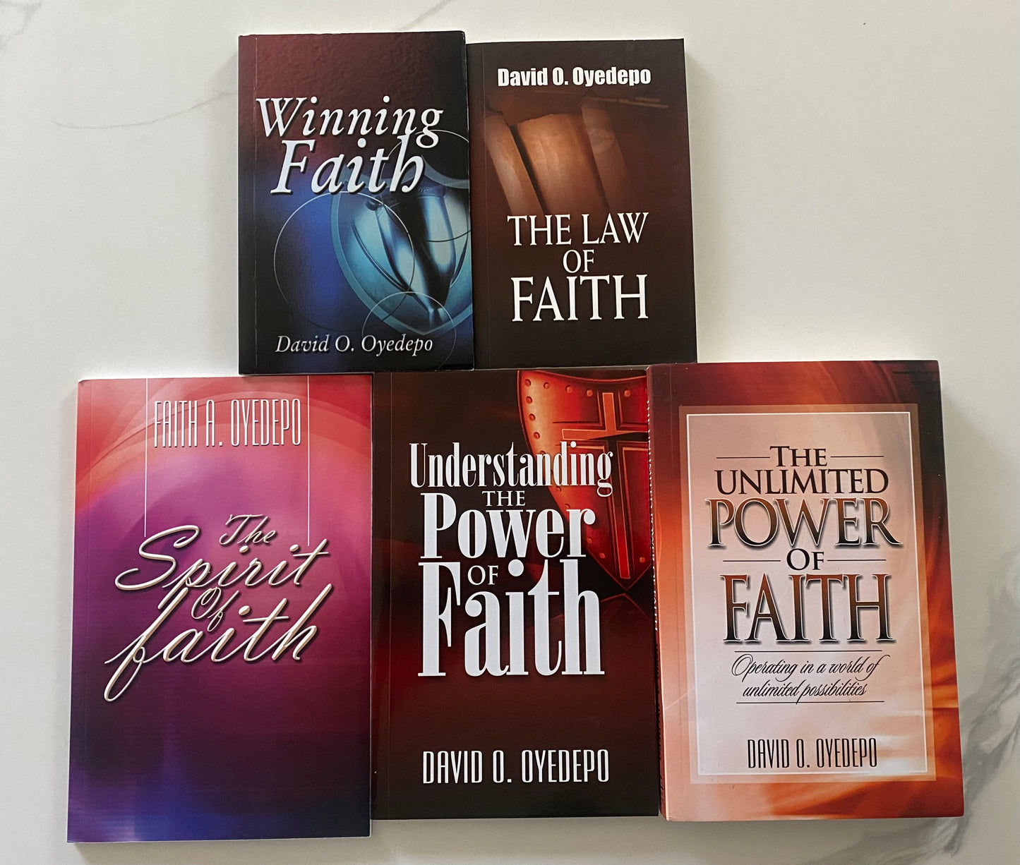 Winning Faith, The Law of Faith, The Spirit of Faith, Understanding the Power of Faith, and The Unlimited Power of Faith Combo
