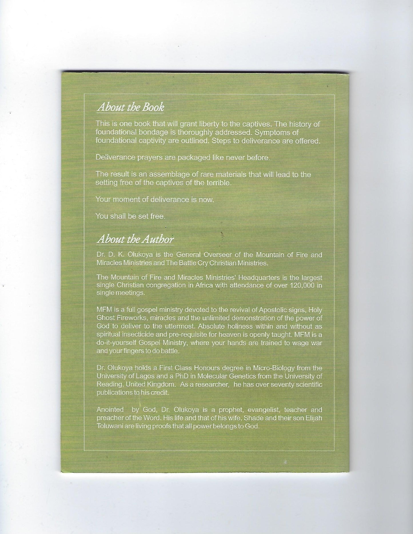 Deliverance from Evil Foundations