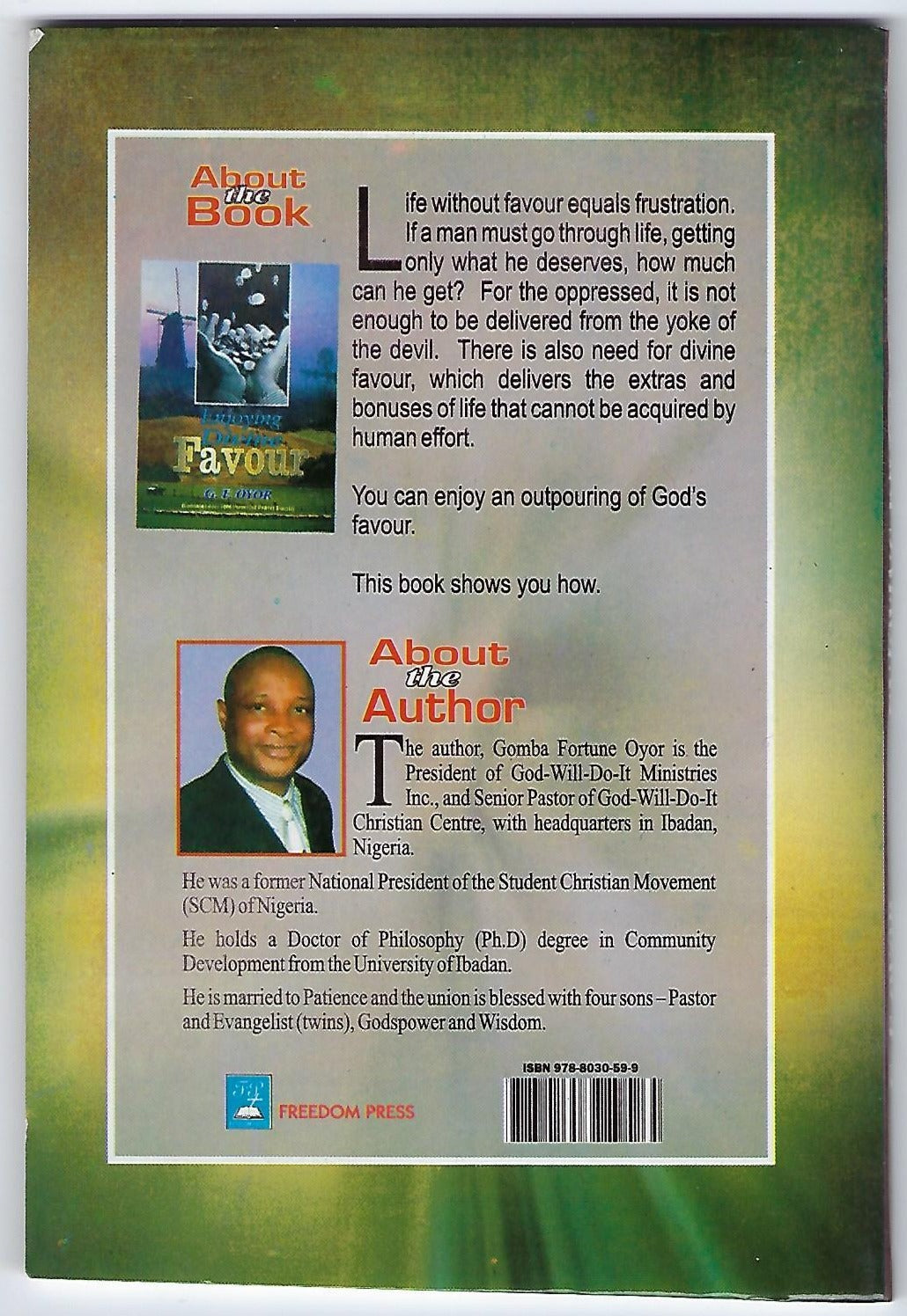 Enjoying Divine Favour