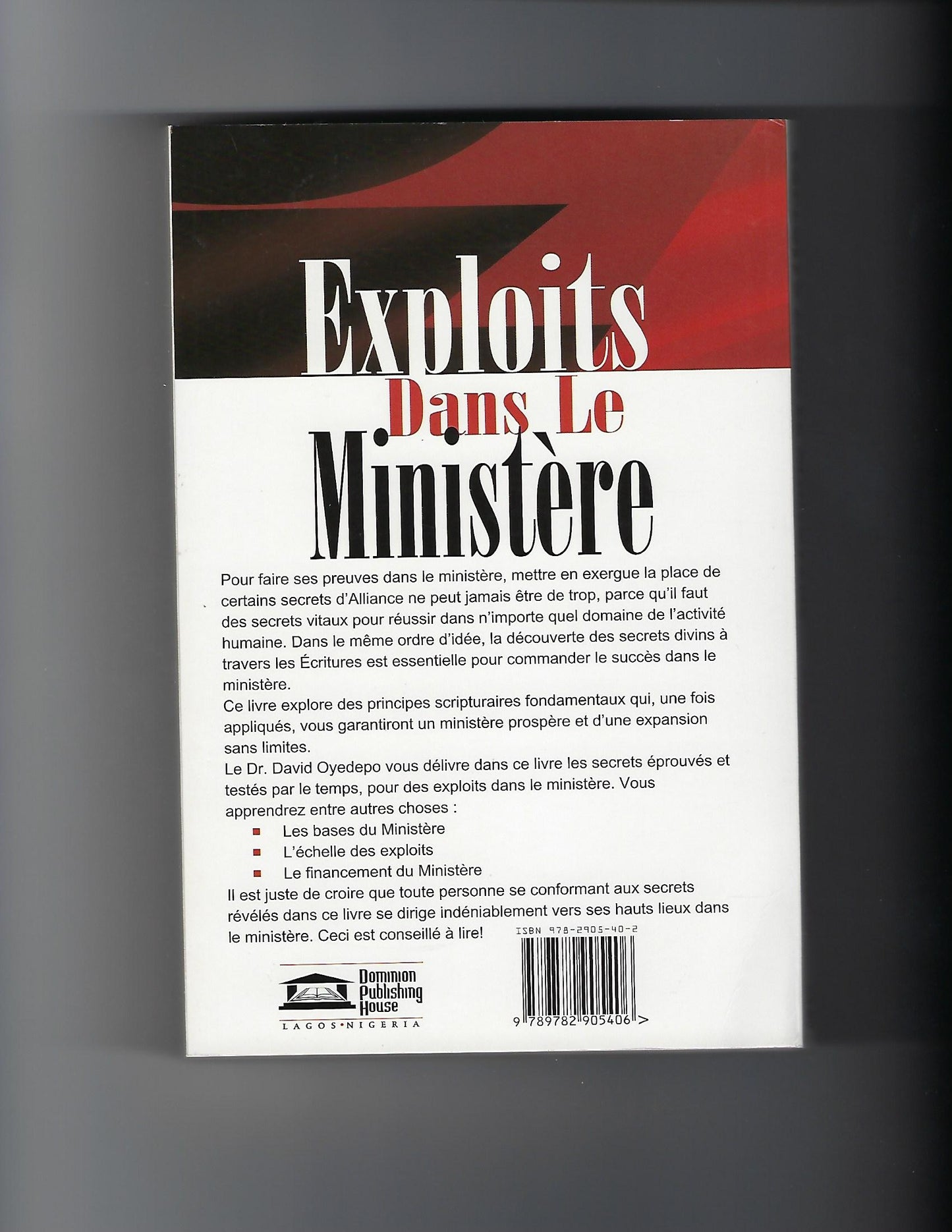 Exploits Dans Le Ministere