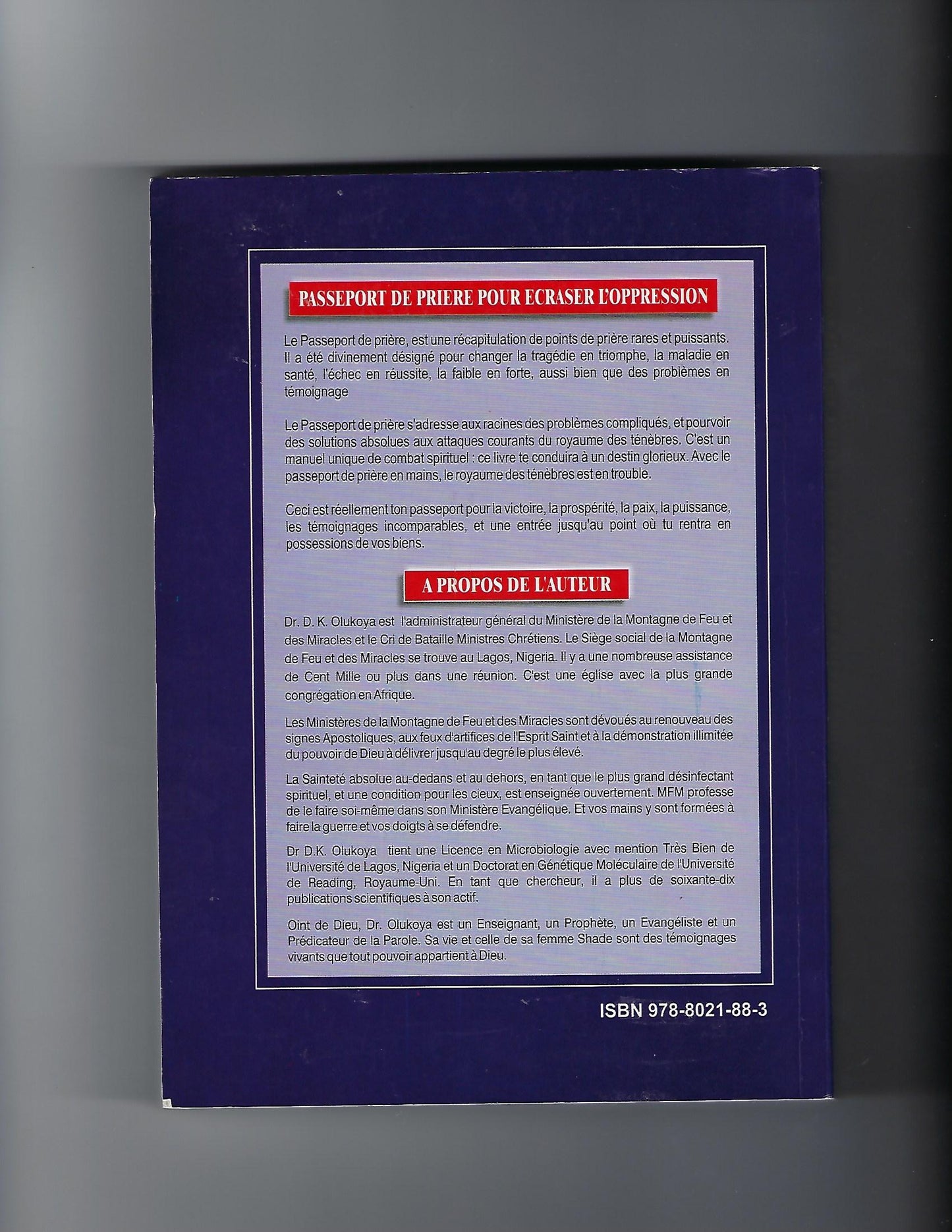 Prayer Passport (French Edition)