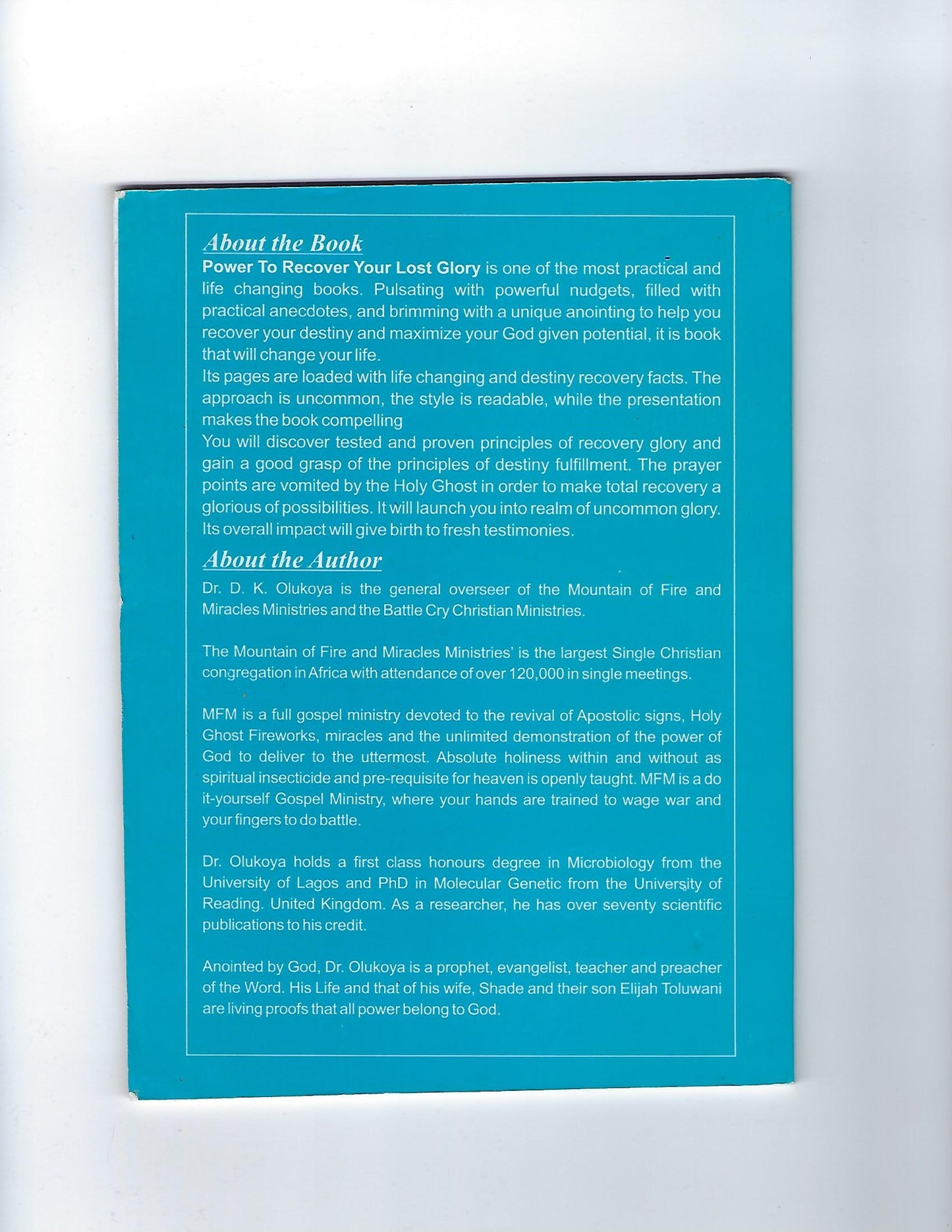 Power to Recover Your Lost Glory