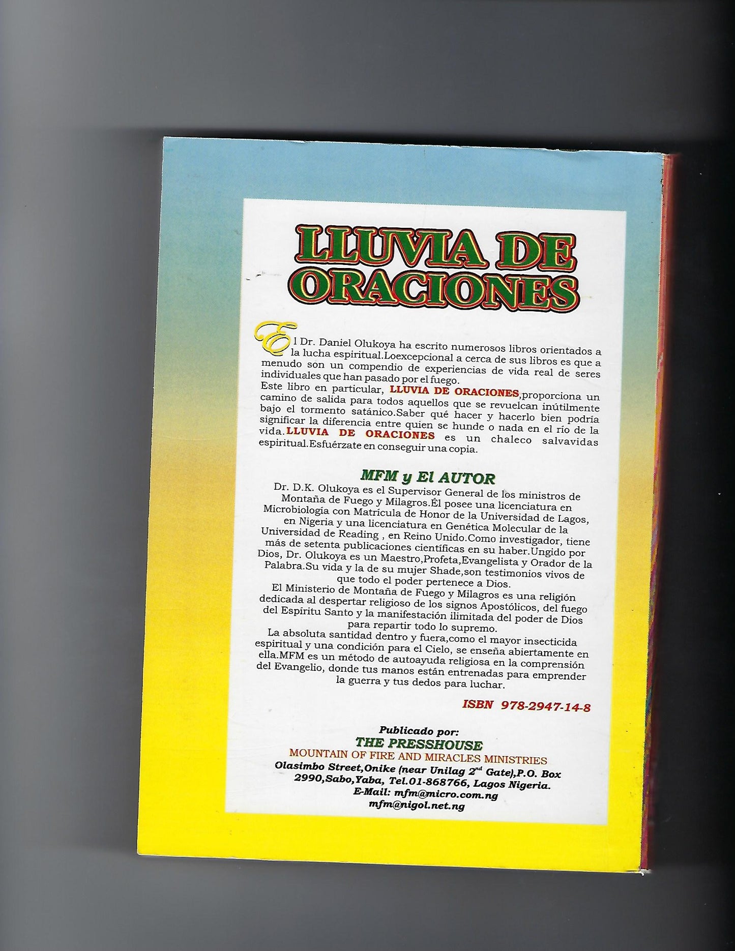 Prayer Rain (Spanish Edition)