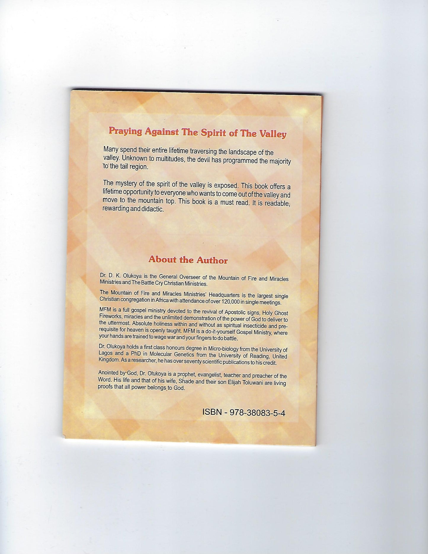 Praying Against the Spirit of the Valley