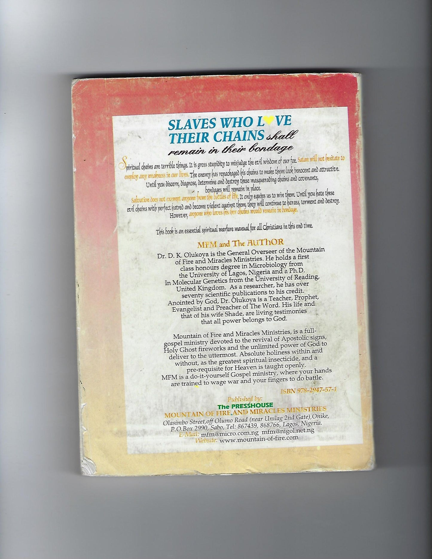 Slaves Who Love Their Chains Will Remain in Bondage