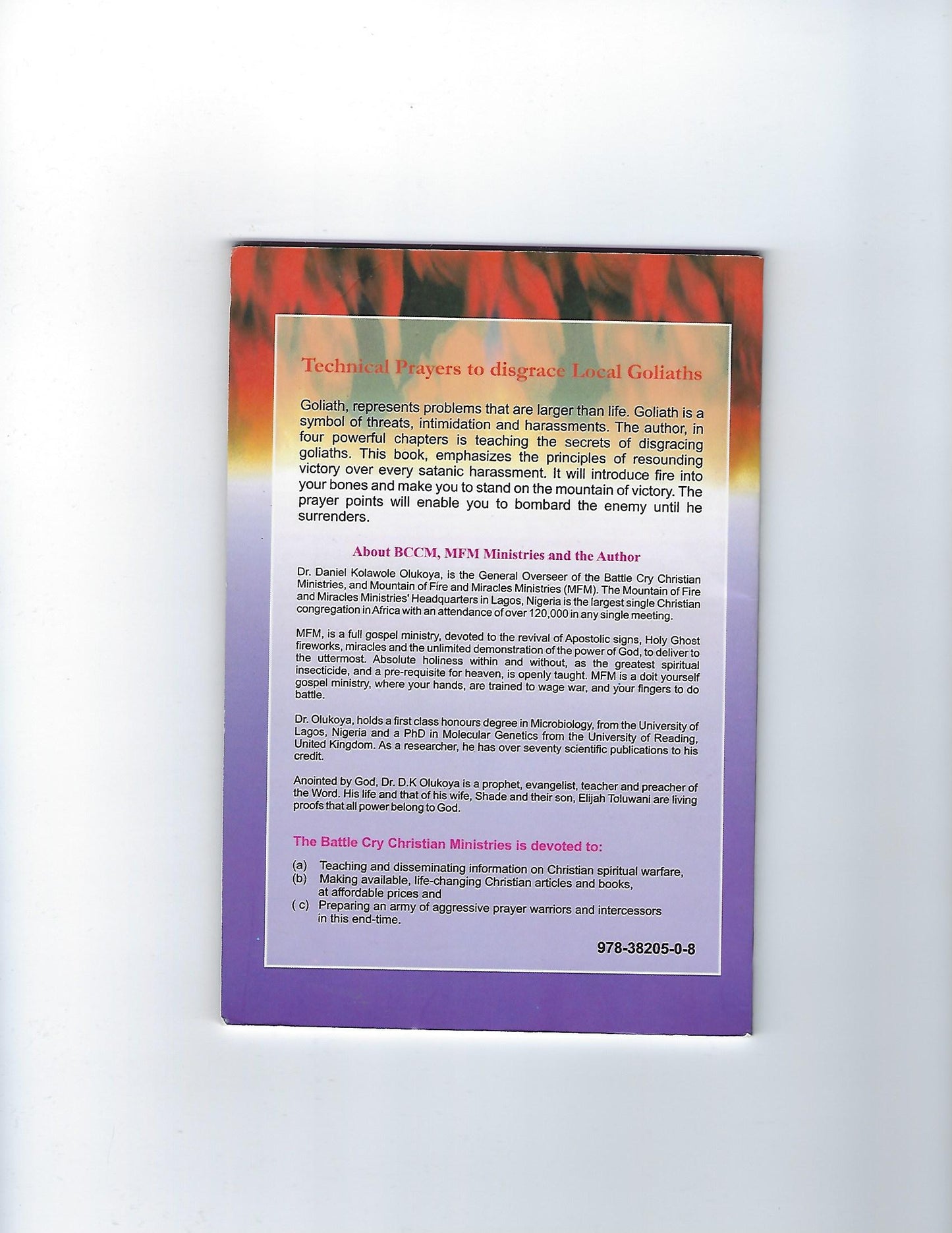 Technical Prayers to Disgrace Local Goliaths