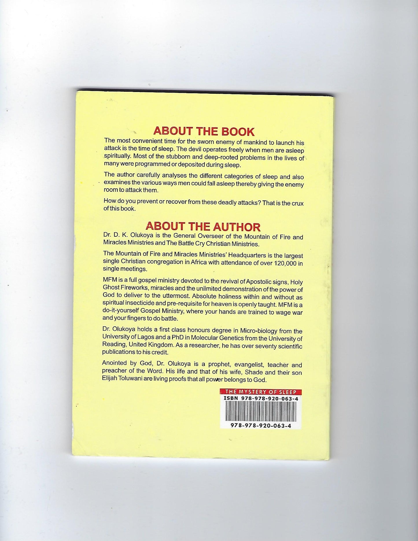 The Mystery of Sleep