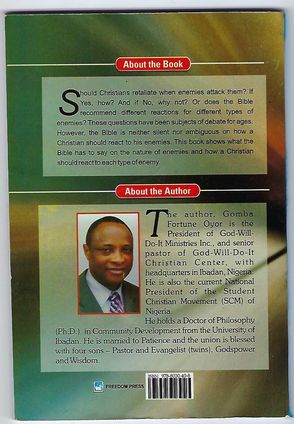 War Against Temporal and Permanent Enemies