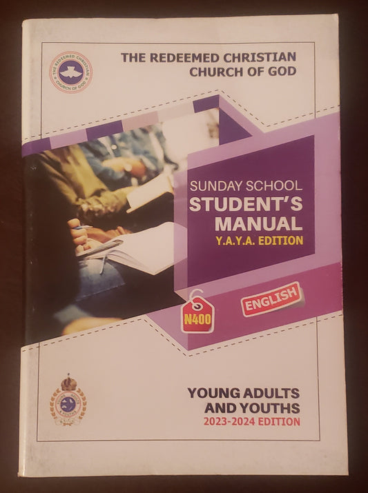 Sunday School Student's Manual Y.A.Y.A. 2023-2024 Edition