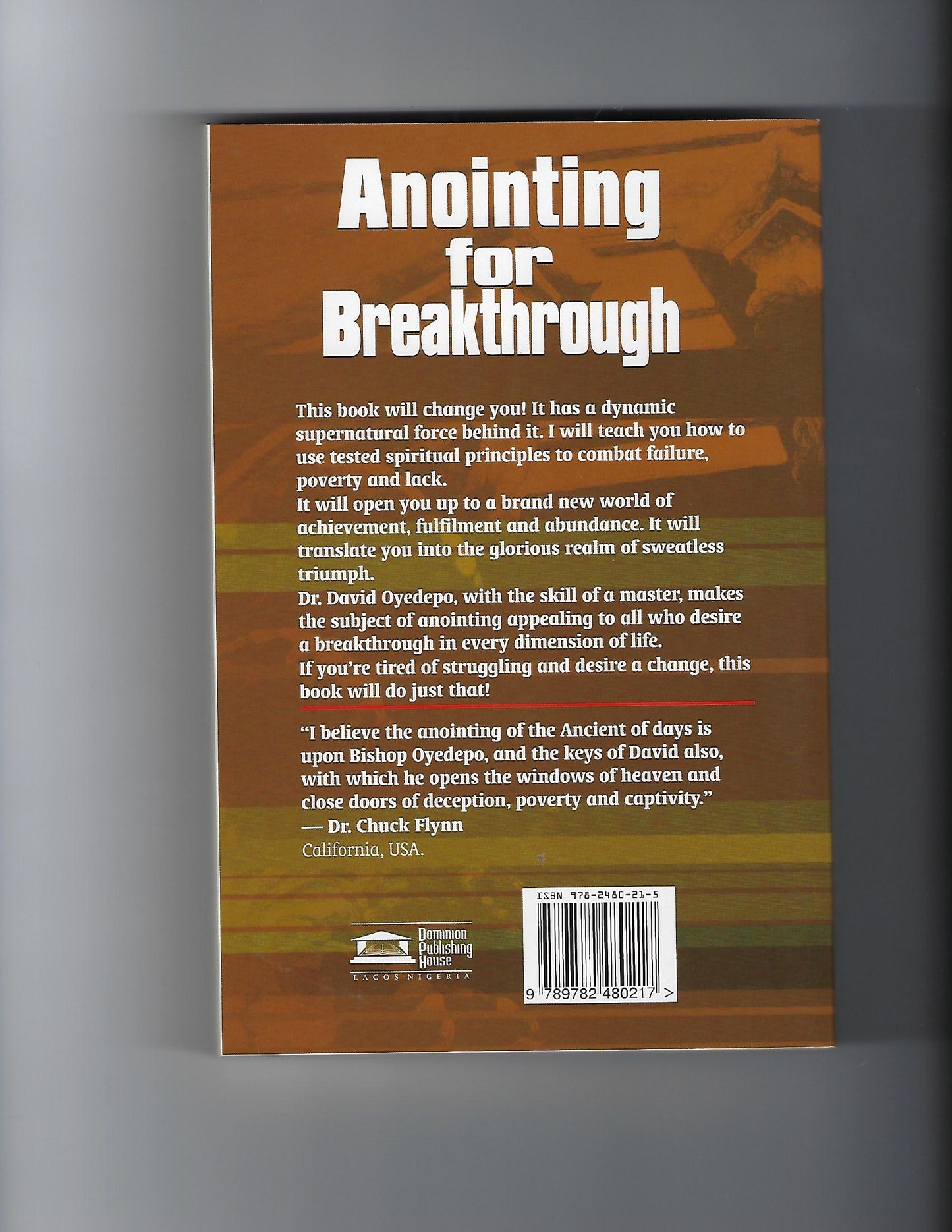 Anointing For Breakthrough