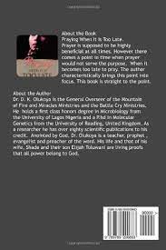 Praying When it is Too Late