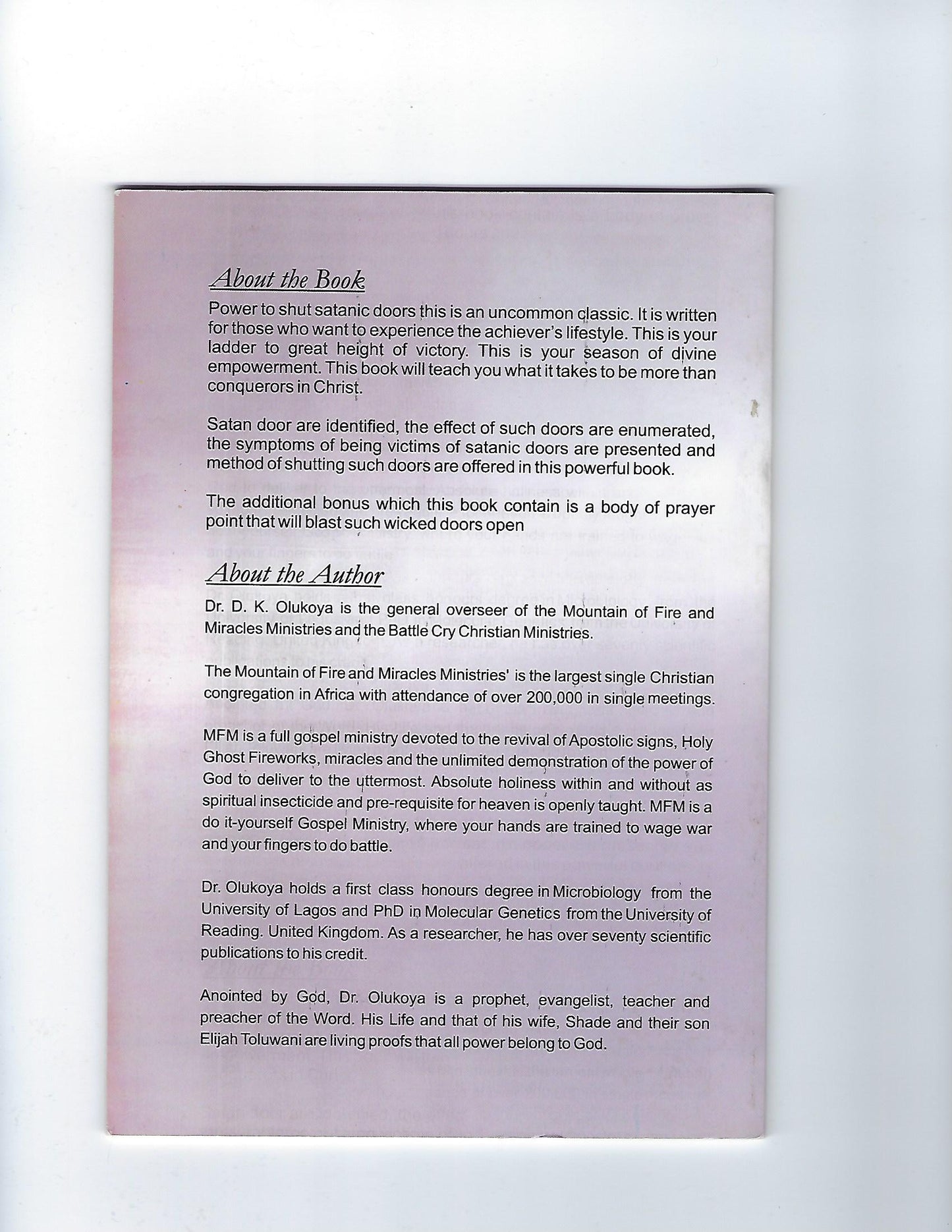 Power to Shut Satanic Doors