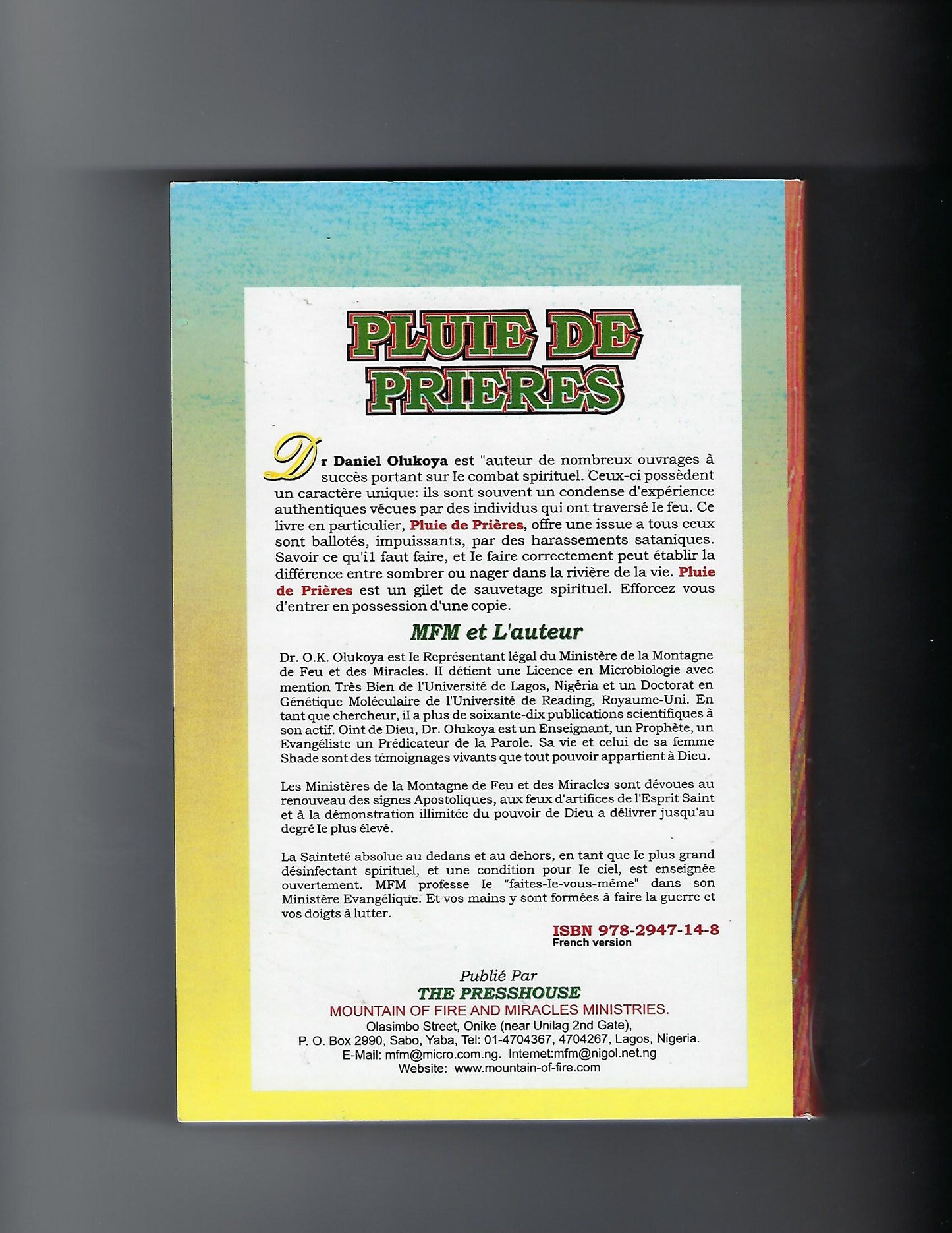 Prayer Rain (French Edition)