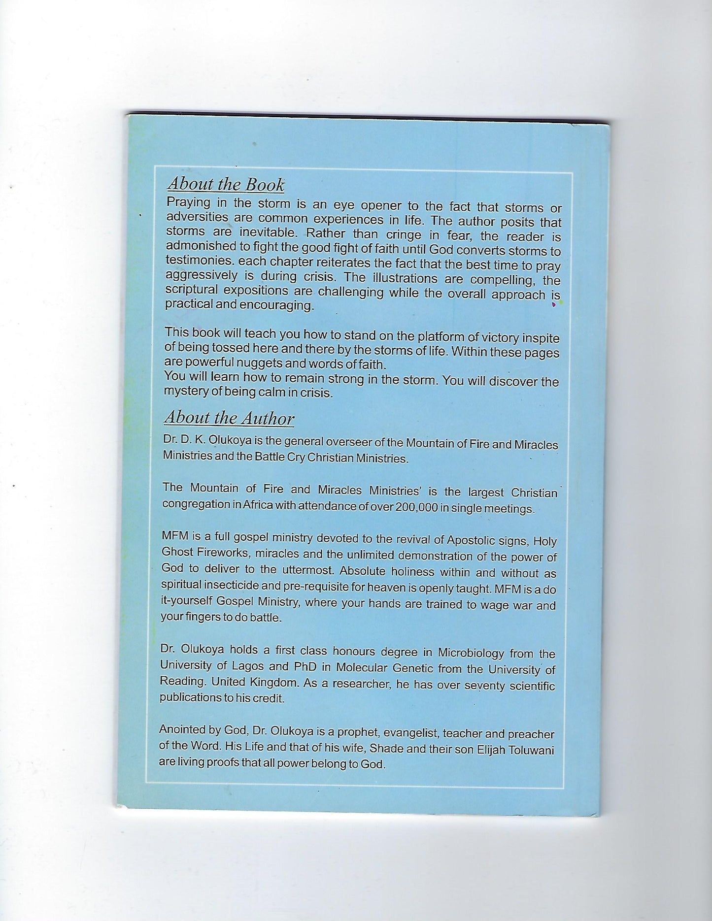 Praying in the Storm