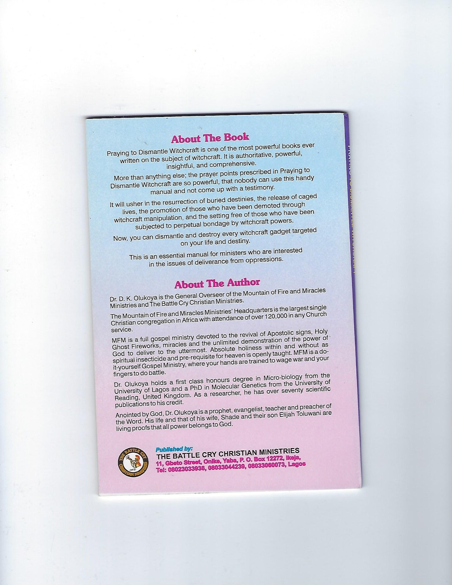 Praying to Dismantle Witchcraft