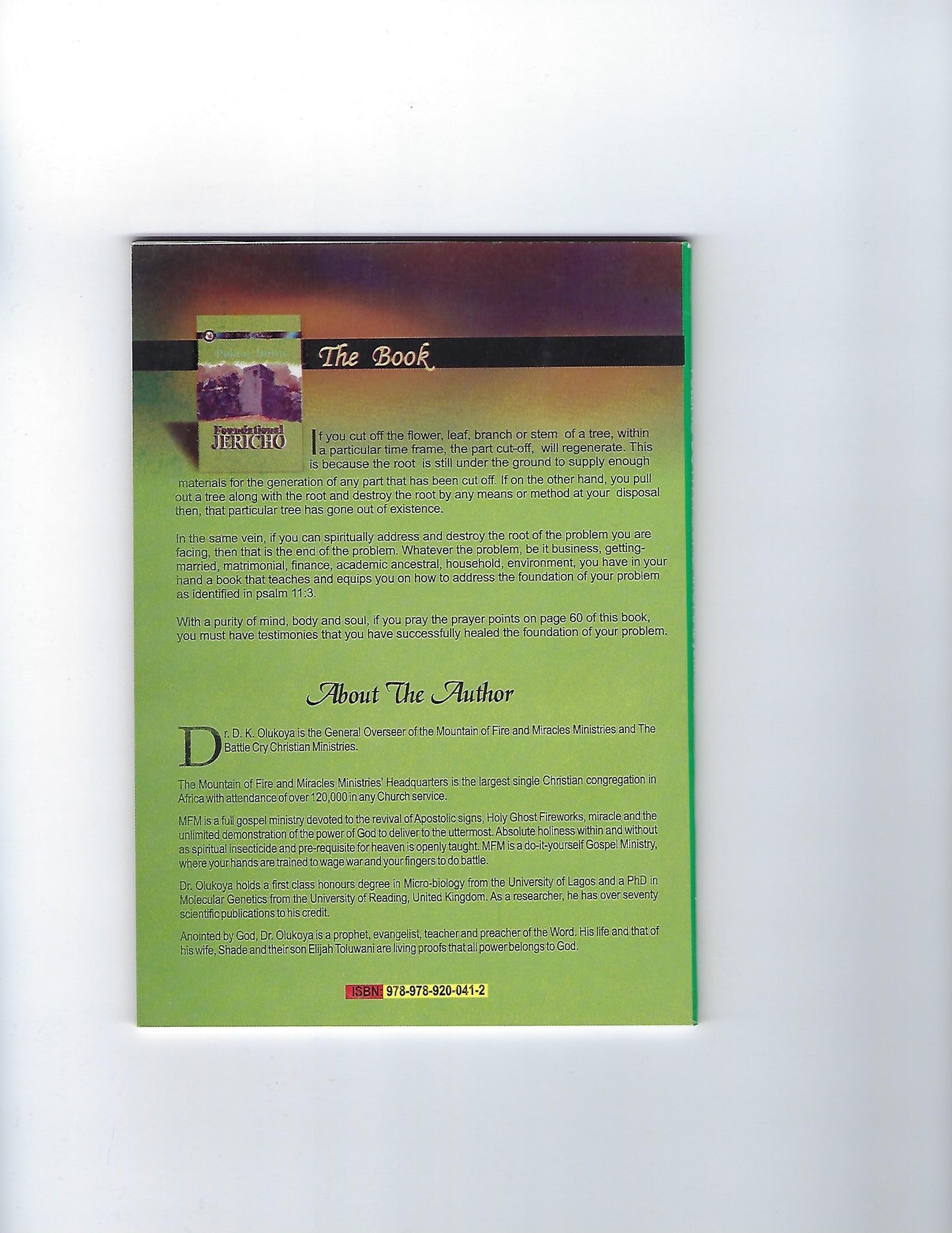 Pulling Down Foundational Jericho