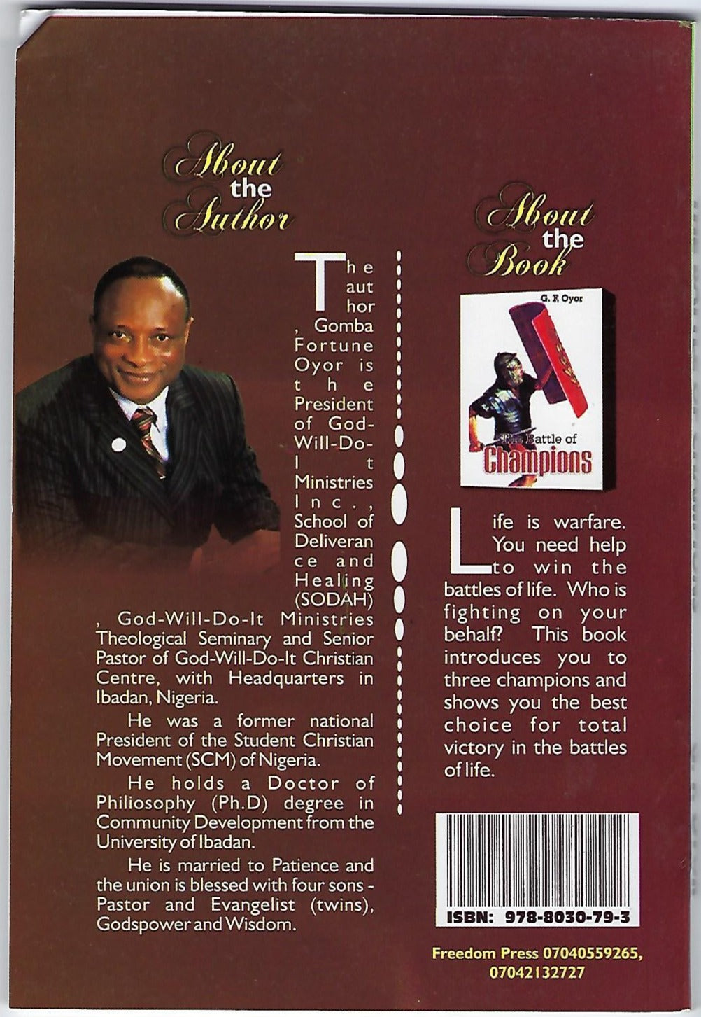 The Battle of Champions