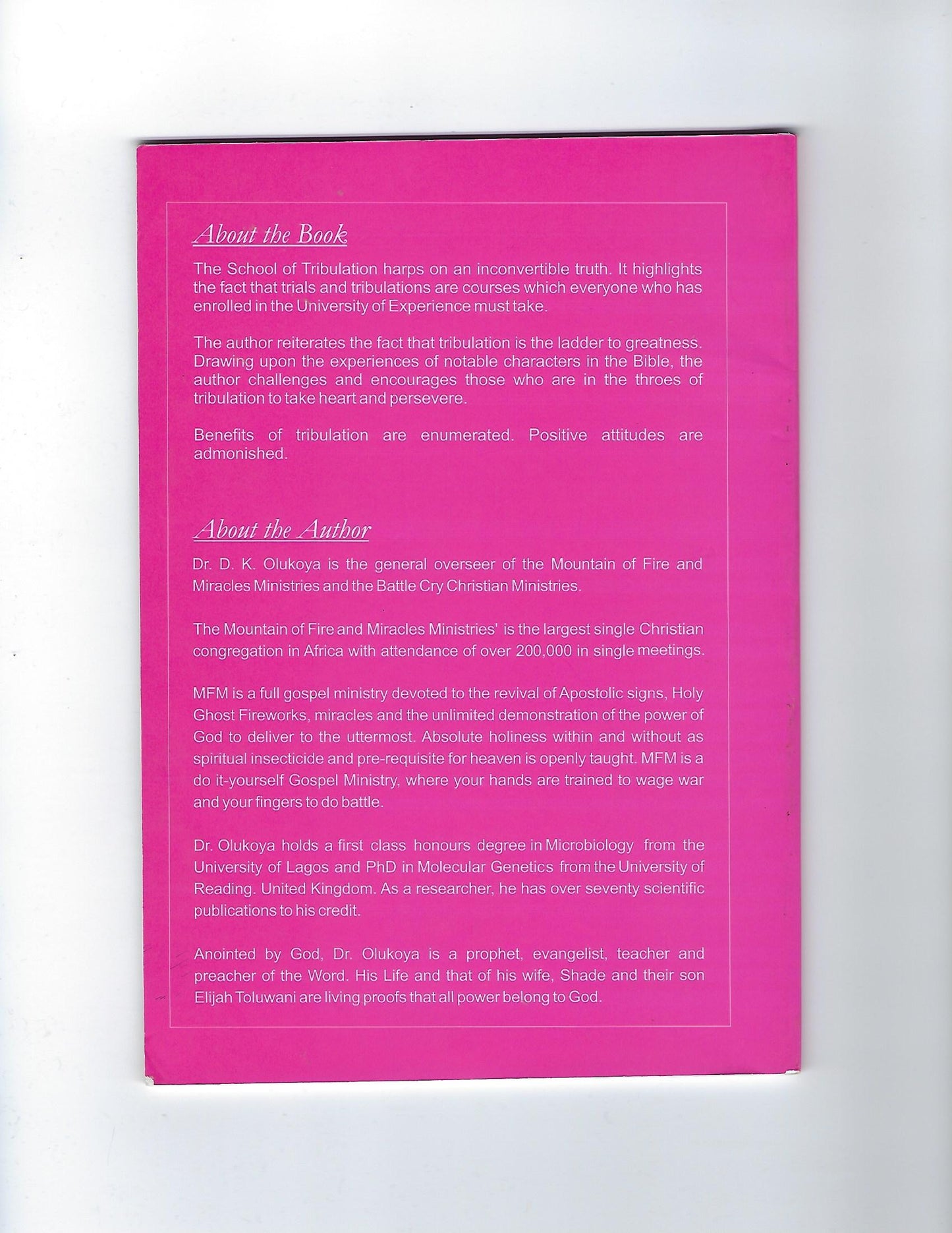 The School of Tribulations