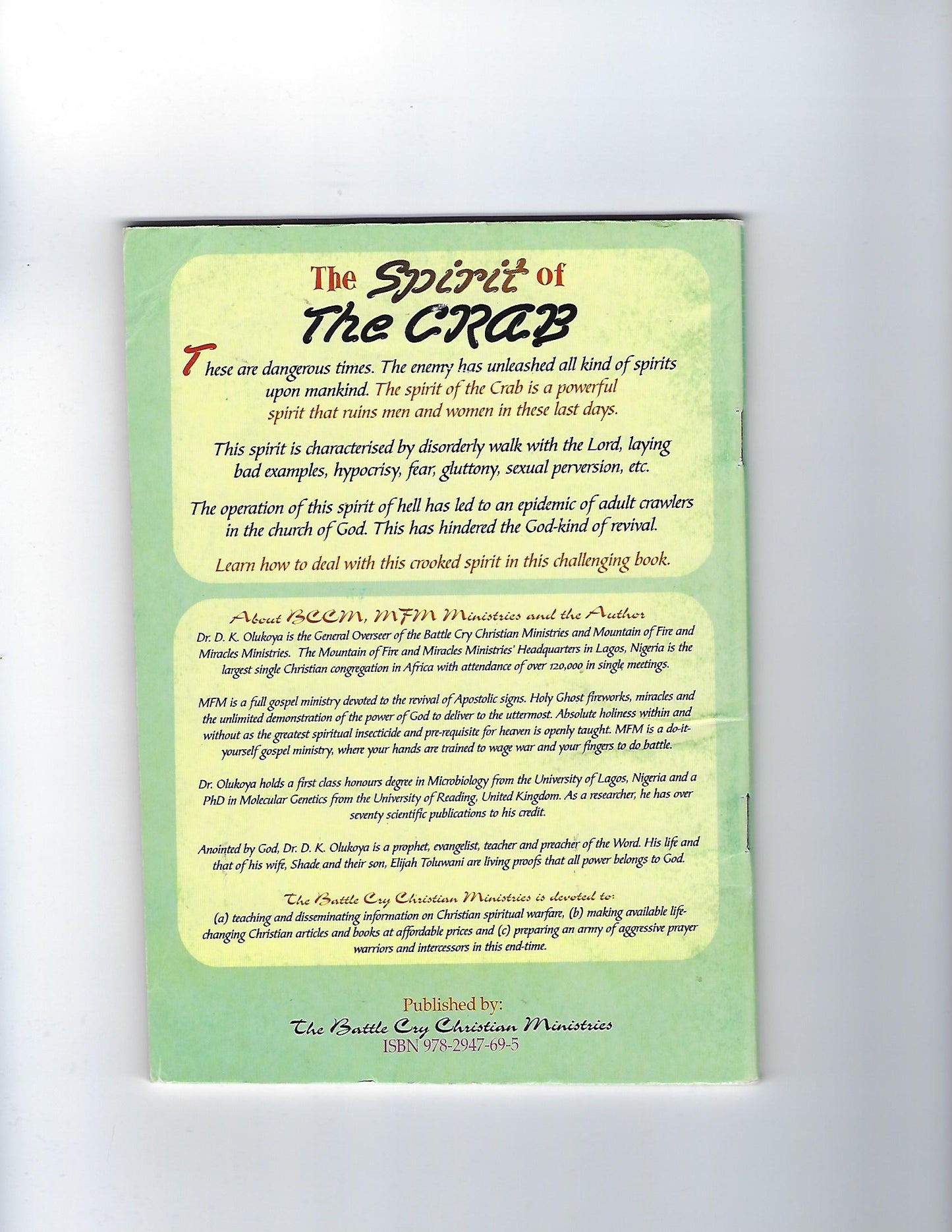 The Spirit of the Crab